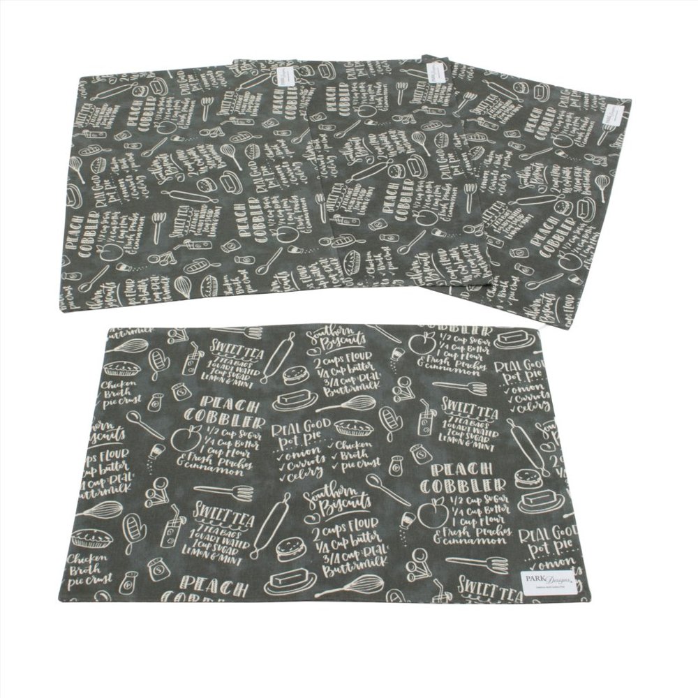 NWT Home Cookin Place Mats Placemats Set of 4 reversible